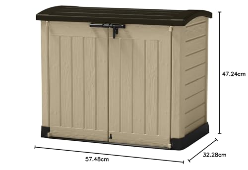 Keter Store It Out - 2-Door Outdoor Furniture Storage Shed, Fade-Free and Weather-Resistant