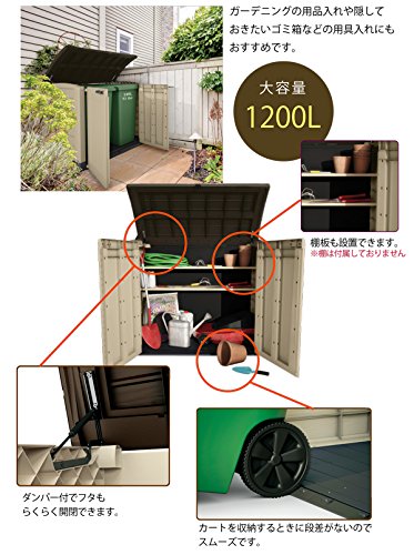 Keter Store It Out - 2-Door Outdoor Furniture Storage Shed, Fade-Free and Weather-Resistant