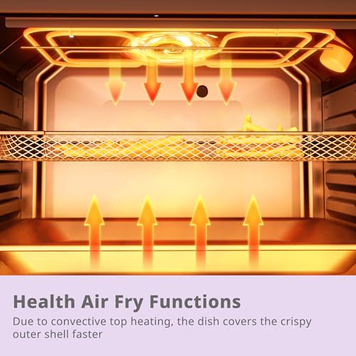 COMFEE' 60cm Built-in Electric Fan Oven, 60 Litre, 8 Oven Function with Air Fry