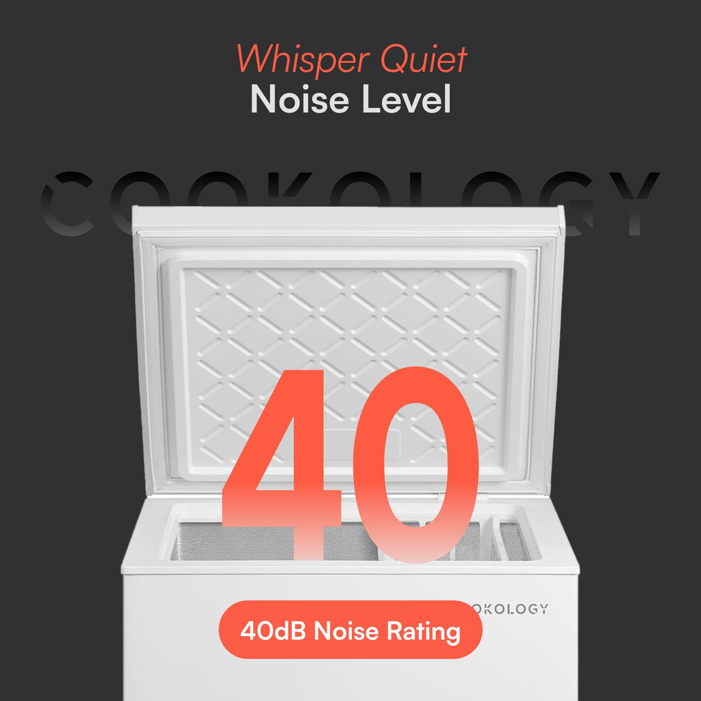 Cookology CCFZ142WH Freestanding Chest Freezer in White - 142 Litre Capacity