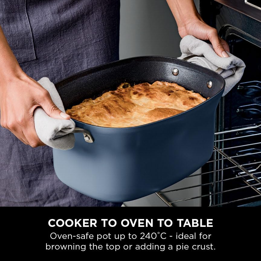 Ninja Foodi PossibleCooker, 6L Slow Cooker & Rice Cooker, 8-in-1 Versatile Functions, Midnight Blue, MC1101UK