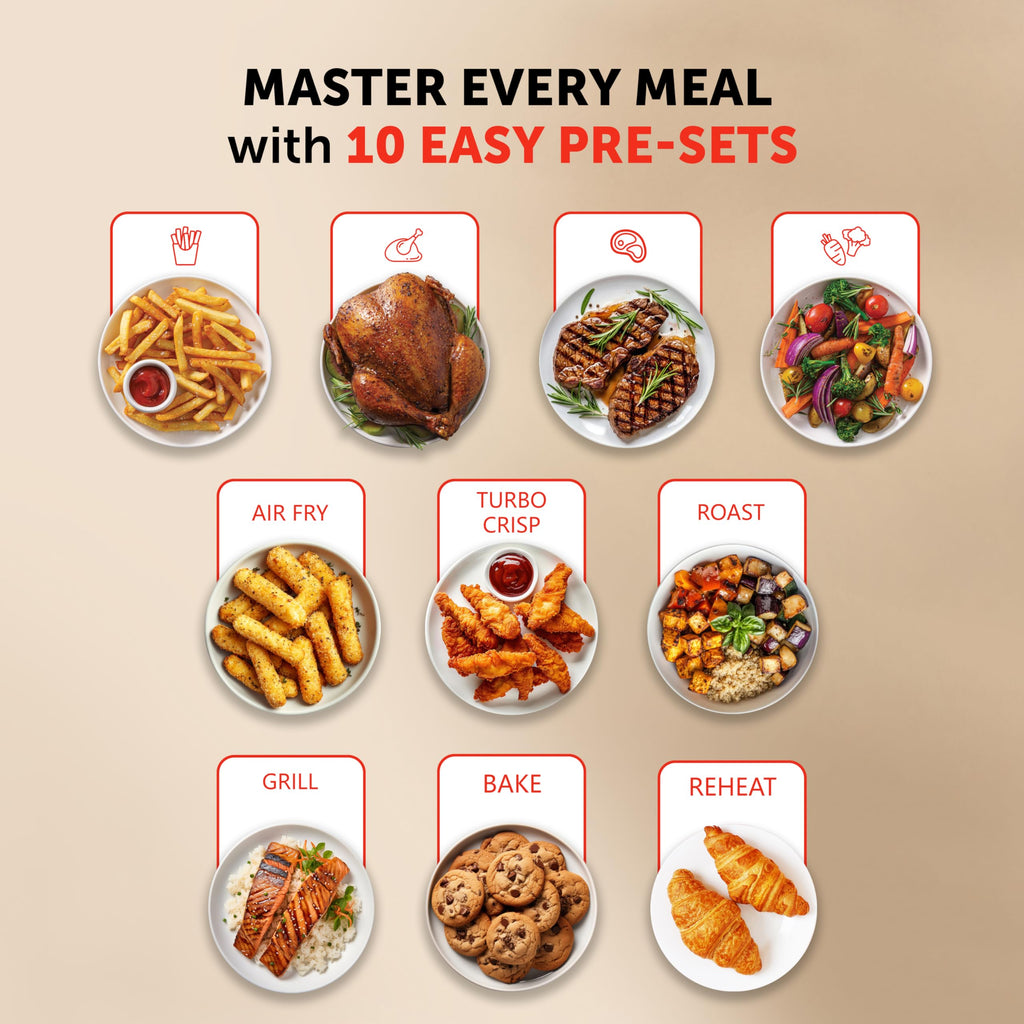 Breville Halo Flexi Air Fryer | Digital Dual Air Fryer Oven | 11L: Serves 10+ People | FryBakeGrillRoast & Reheat