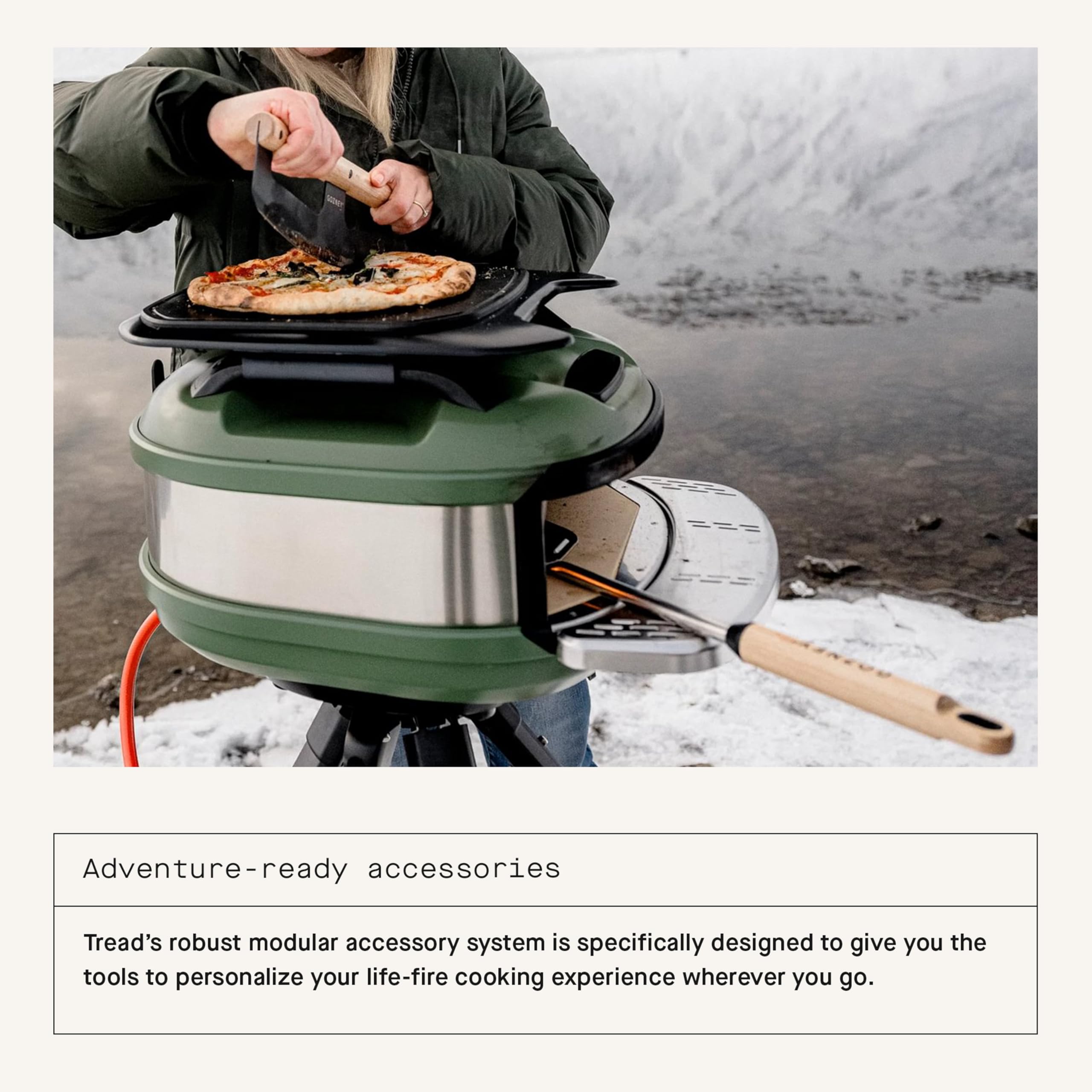 Gozney Tread Pizza Oven Olive Green