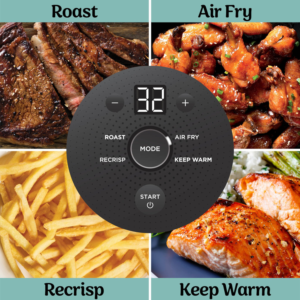 Ninja CRISPi Portable Air Fryer, 3.8L, 4-in-1: Air Fry, Roast, Keep Warm, Recrisp
