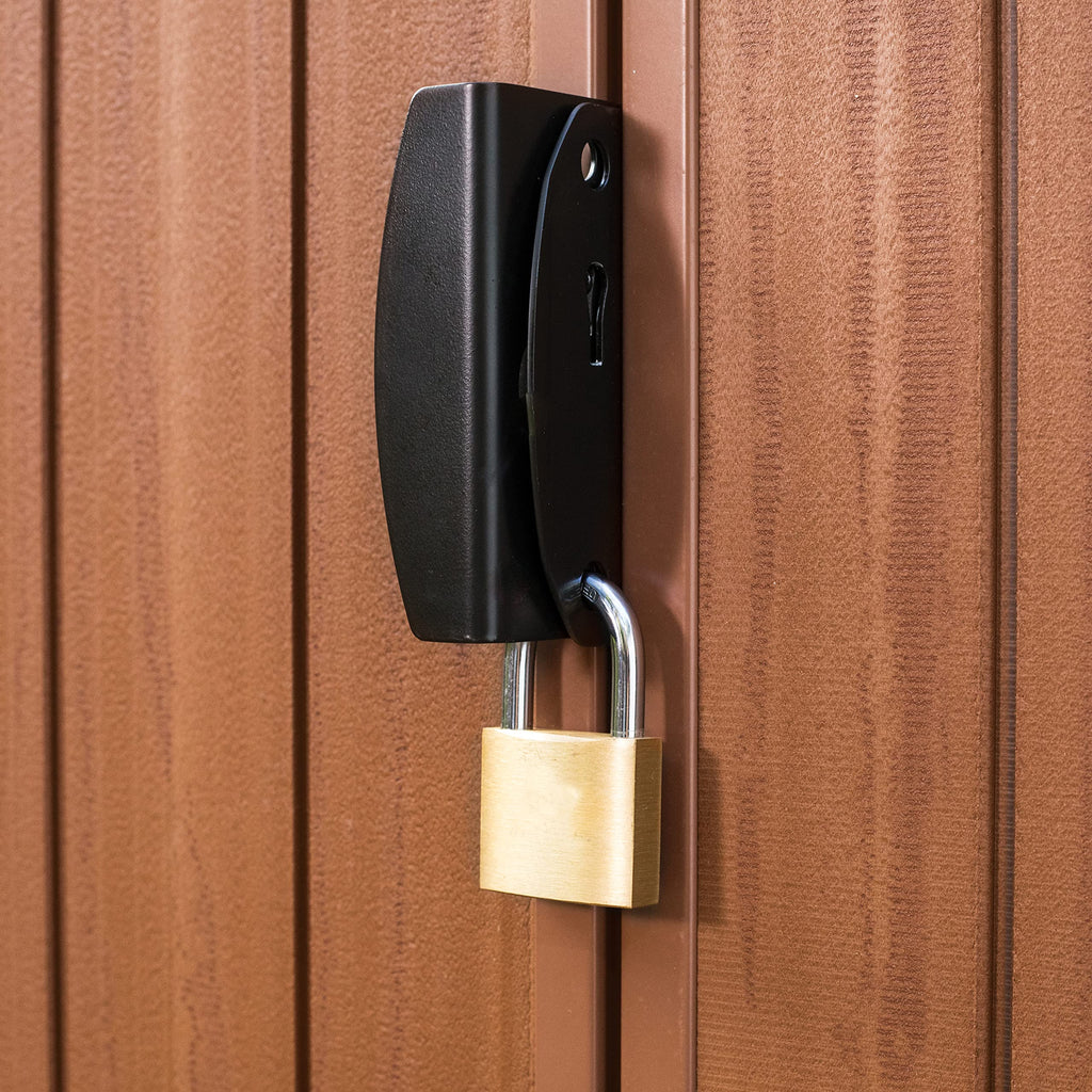 Keter Darwin Outdoor Apex Double Door Garden Storage Shed 6 X 4ft Brown Wood Look And Feel | Fade Free